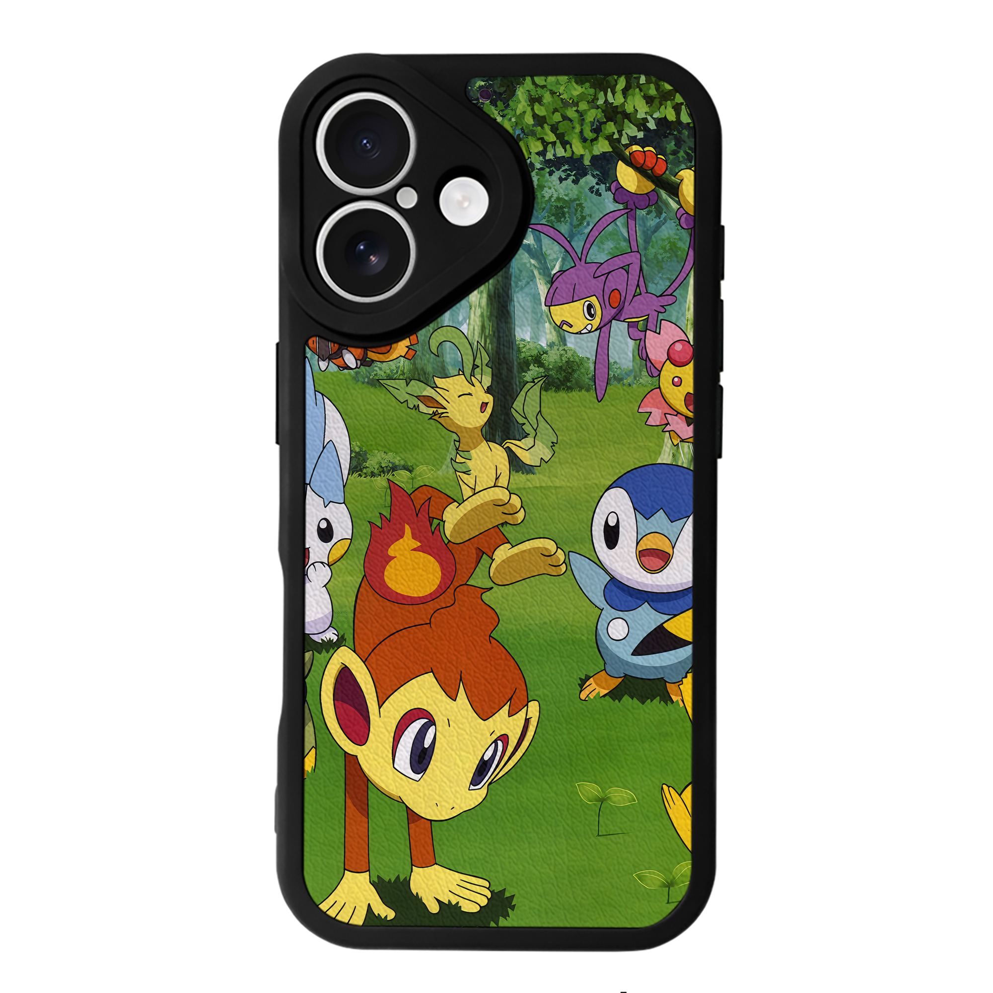 （画像用） ポケットモンスター Pokémon 【iPhone 16シリーズ対応】シリコンスマホケース（レザー調） 材質：シリコン